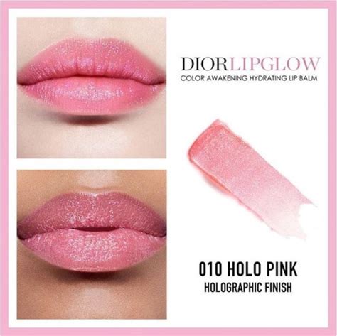 dior lip glow 010 holo pink